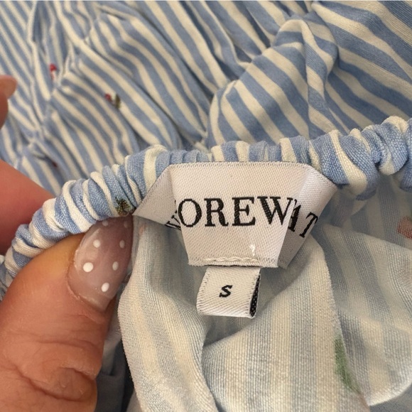 Tiered Midi Skirt in Sky Multi WeWoreWhat - Picture 5 of 7